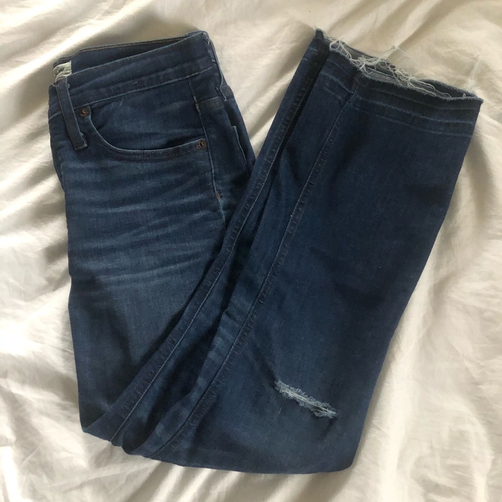 J. Crew Billie Demi Boot Crop Denim